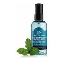 The Body Shop Peppermint Cooling Foot Spray 100ml สเปรย์ดับกลิ่นเท้า ให้ความเย็นสดชื่นเป็นพิเศษด้วยส่วนผสมของเป็ปเปอร์มิ้นท์และเมนธอล ช่วยปลอบประโลมให้คลายจากอาการเมื่อยล้า