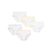 กางเกงในเด็กผู้หญิง mothercare white colour-trim briefs - 5 pack NA056