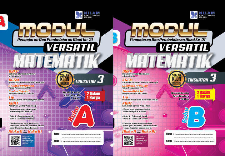 [OFFICIAL NILAM] Modul Versatil P&P Abad Ke-21 Matematik Tingkatan 3 ...