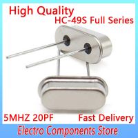 10Pcs/Lot HC-49S Crystal Oscillator 5MHZ DIP-2 5.000 Mhz 5M Passive Oscillator Quartz Resonator HC-49US 2Pin 49S 20PF ±20PPM