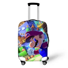 Koala Travel] Flower Alphabet Luggage Cover Elastic Protective Cover  Removeable Protective Cover Dust-proof Suitable for 18-32 Inch Luggage