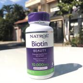 Viên uống hỗ trợ mọc tóc hạn chế tóc gãy rụng Natrol Biotin 1000Mg của Mỹ