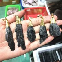 、‘】【【 Natural Raw Crystals Spiritual Healing Black Tourmaline Kyanite Gemstone Rough For Pendant