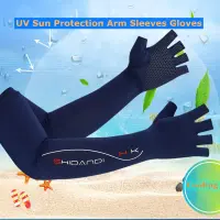 【COD&amp;Ready Stock】1 Pair UV Sun Protection Arm Sleeves Gloves Men Women Sports Sleeves Driving Gloves