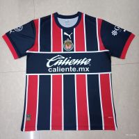 【แฟนๆ】2324ใหม่เม็กซิโกลีก Chivas ไปฟุตบอลแขนสั้นอุปกรณ์การฝึกอบรมที่มีคุณภาพสูงเสื้อฟุตบอลแขนสั้น S-4XL