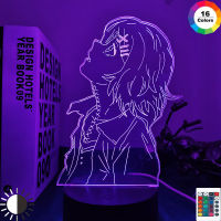 Anime Tokyo Ghoul 3d Lamp Juuzou Suzuya for Bedroom Decor Nightlight Cool Birthday Gift Tokyo Ghoul Led Night Light Juuzou