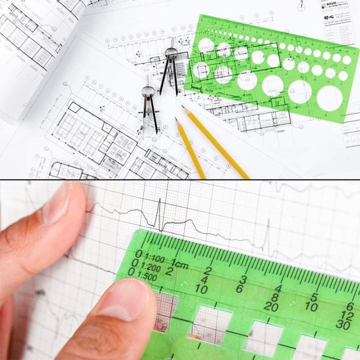 10-pcs-measuring-plastic-templates-circle-template-geometric-drawing-templates-building-jewelry-design-formwork-rulers