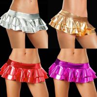 Limited Time Discounts New Women Shiny Metallic Wet Look Micro Mini Skirt Clubwear Party Dance Costume