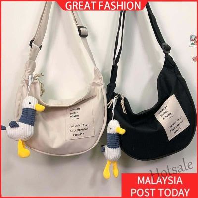 【hot sale】✤ C16 Korean Canvas Shoulder Bag for Women Fashion Female Messenger Bag Student Large Capacity Bag