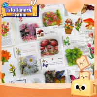 NANCHENG กล้องสัตว์เลี้ยงสติ๊กเกอร์หลากสีสติกเกอร์รูปดอกไม้ Stiker Buku Kliping สติกเกอร์รูปเห็ด DIY