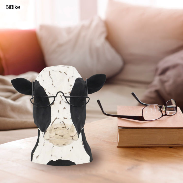 bibike-รูปปั้นรูปปั้นหุ่นจำลองวัวรูปวัวสดใสรูปปั้นสัตว์ขนาดเล็กเหมาะสำหรับตกแต่งสำนักงานถังแช่ไวน์