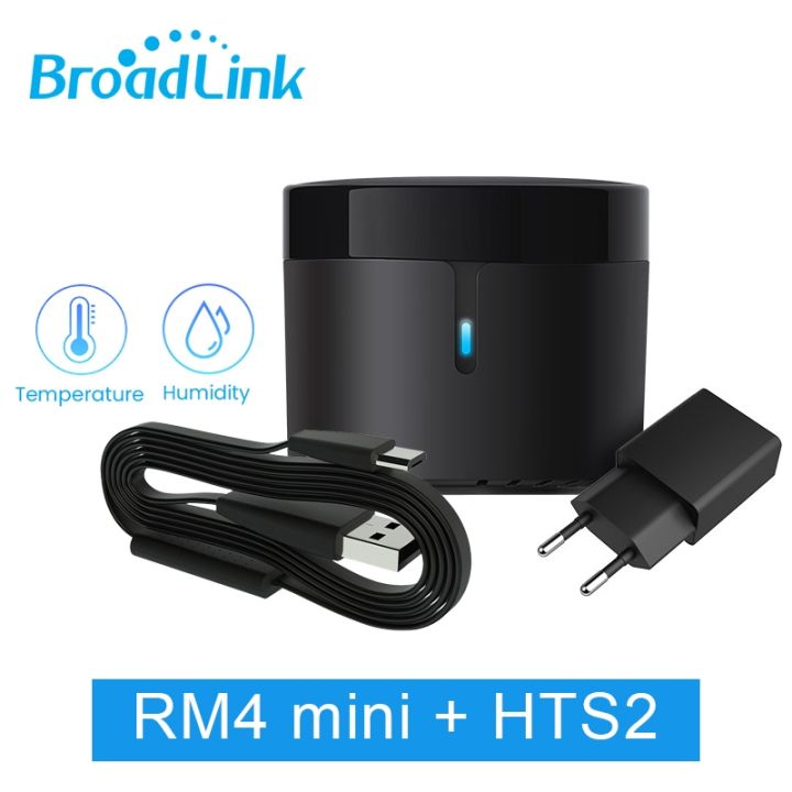 BroadLink RM4 Mini Universal Remote Control IR Wifi Smart Controller HTS2  Temperature Humidity Sensor Works Alexa Google Home