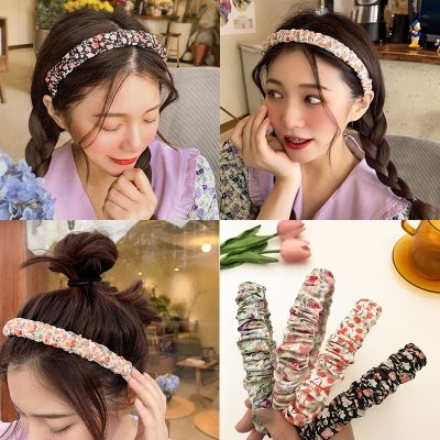 【YF】 Floral Fold French Headband Korean Version of The New All-match Out Hairbandhair Accessories For Women Headwear