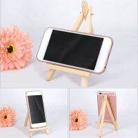 【CW】 Creative Holder for Mobile Phone Stand Small Easel Wooden Stand Mini Triangle Stand Photo Display Decoration Stand Phone Holder