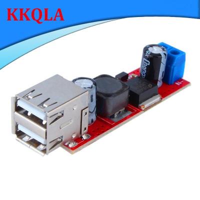 QKKQLA Dual USB DC DC 6V-40V To 5V 3A  Step-down Double USB Power Charger Converter Module For Vehicle LM2596 Buck