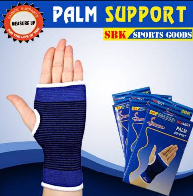 ผ้ารัดฝ่ามือ PALM  SUPPORT  ผ้าล็อคข้อมือ  พยุงข้อมือ(ถ้าเป็นคนผอม มือเล็กไม่แนะนำ)  กล่องละ 1 ชิ้น/ข้าง(1 pcs.)  ป้องกันการบาดเจ็บ สำหรับ เล่นกีฬาหรือทำงานหนัก