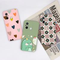 เคสสำหรับ Redmi 11A 12C Xiaomi Poco C55แฟชั่นกันกระแทกลายตารางดอกไม้แมวด้านหลังที่ครอบสำหรับ Xiaomi Xiaomi Redmi12C Redmi11A ปลอก PocoC55กระเป๋าโทรศัพท์กรอบกันชน