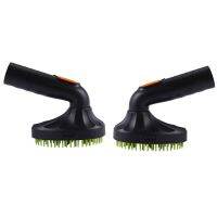 2X Pet Grooming Brush Loose Puppy Hair Cat Dog Fur Vacuum Cleaner Nozzle Cleaning Black + Green