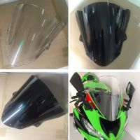 Motorcycle ZX6R Windshield Windscreen Double Bubble Wind Deflector For Kawasaki Ninja ZX 6R 636 ZX-6R 2019 2020 2021 2022 2023