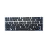 Sony keyboard (ภาษาอังกฤษ, เฟรมสีเงิน) สำหรับรุ่น VPC-YA VPC-YB series (PCG-31311W, PCG-31311L)