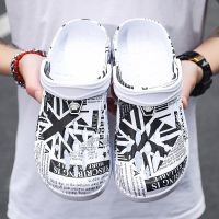 【cw】 Men Slippers Sandals Men 39;s Holes Hollow Breathable Flip Flops Beach Shoes Fashion Mules Big Size 49 Zapatos ！