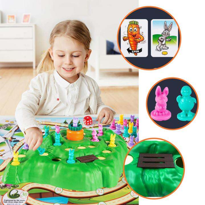 Party Games Rabbit Trap Ventuying Bunny BoardGame Fun Game Family K5D2 ...