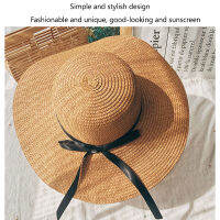 2020 New Product Straw Hats Maam Leisure Go On A Journey Bow Straw Hat Outdoors On Vacation Sunscreen Will Eaves Sun Hat