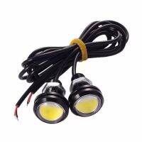 ไฟตาแมว มอเตอร์ไซค์ รถยนต์ 23mm 12v yellow 1คู่