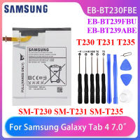 แบตซัมซุงTab 4 แบตเตอรี่ Samsung Galaxy Tab 4 7.0 "M-T230 SM-T231 SM-T235 SM-T239 แบตเตอรี่ EB-BT230FBE 4000MAh รับประกัน 3 เดือน