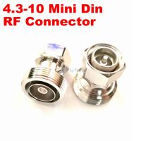 ": 》{ --" 5ชิ้น RF โคซายน์50Ohm 4.3-10 Mini Din ตัวผู้/ตัวเมียเป็น DIN L29ตัวเมีย/อะแดปเตอร์หัวต่อตัวผู้