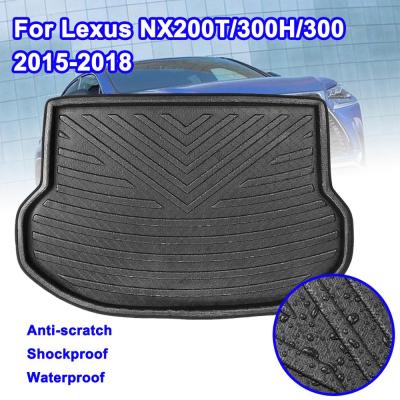 สำหรับ Lexus NX NX200T NX300H NX300 2015-2018ด้านหลังถาดชั้นพรมโคลน Kick Pad Cargo Boot Liner รถอุปกรณ์เสริม