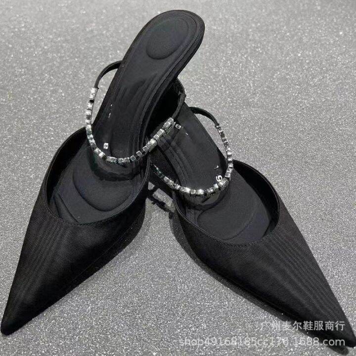 original-label-pointed-half-slippers-water-diamonds-metal-letters-high-heeled-slippers-female