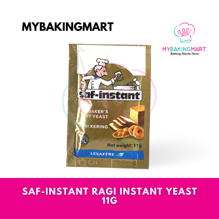 Mybakingmart SafInstant Yeast / Halal Yis 11g Sachets Yis Segera