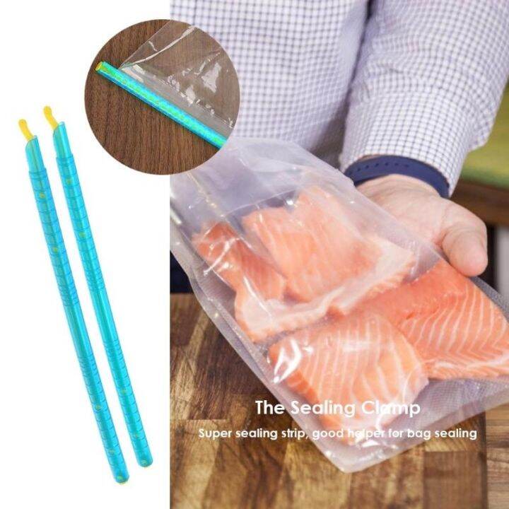 2pcs Plastic Seal Stick Storage Chips Bag Fresh Food Snack Grip Kitchen