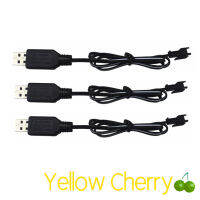 เชอร์รี่สีเหลือง [ต่อ] 3Pcs 3.7V Sm Usb สายชาร์จสำหรับ9610e 9604e De35 De38 De45 De58 De40 De50ของเล่นบังคับวิทยุแบตเตอรี่แบบชาร์จไฟได้ Usb ที่ชาร์จแบตเตอรี่ Usb แบตเตอรี่ Charger