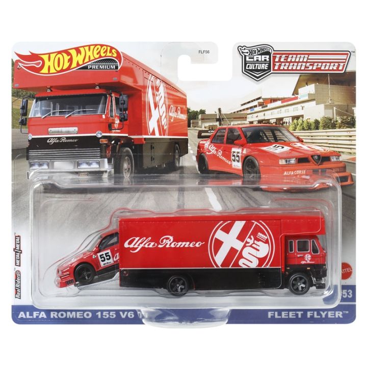 original-hot-wheels-team-transport-premium-car-culture-alfa-fleet-flyer-chevy-ramp-truck-rover-rally-toys-for-boys-alloy-models