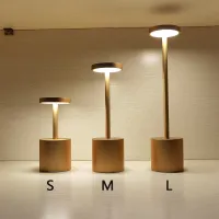 【YD】 Bedroom Night Lamp with USB Rechargeable Battery for Room Hotel Restaurant Bedside Table