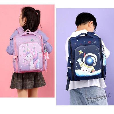 【hot sale】❃™﹉ C16 【Ready Stock】Childrens Cartoon Schoolbag Students7-12Year-Old Backpack Girls Gift