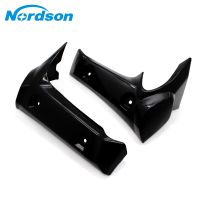 Nordson แผงด้านข้างที่ป้องกันหม้อน้ำรถจักรยานยนต์สีดำสำหรับยามาฮ่า FZ1 2006 2007 2008 2009 2010มอเตอร์ครอสที่ป้องกันหม้อน้ำ