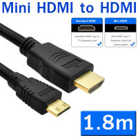 HDMI mini to HDMI cable 1.8M - Black