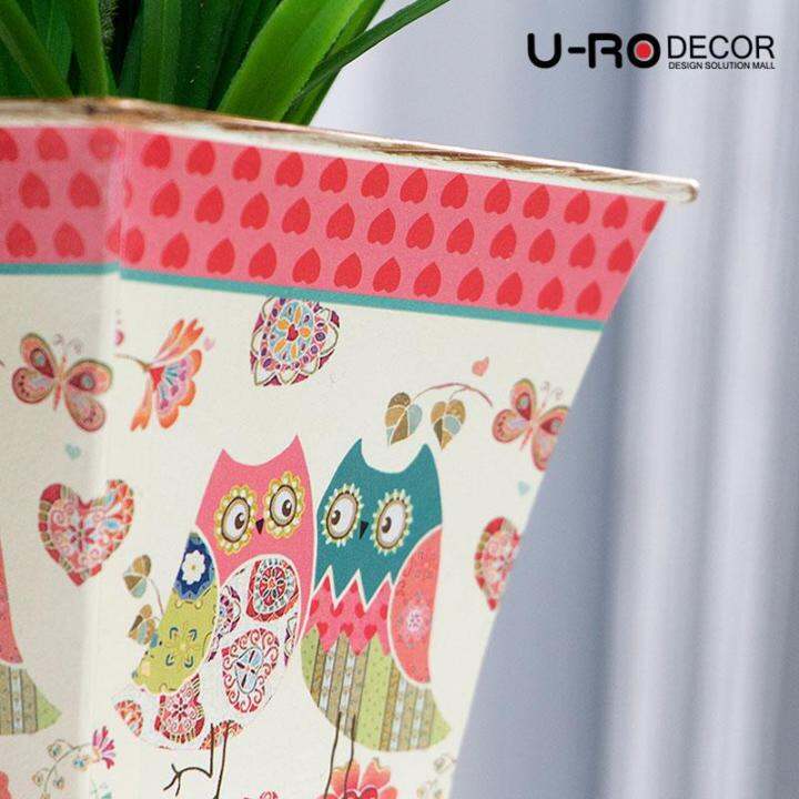 u-ro-decor-รุ่น-nokhook-s-กระถางดอกไม้-สีแดง