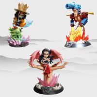 Anime Pt Set Figure Toys Luffy Ronoa Zoro Ghost Nami Brook Sanji Manga Statue Action Figure PVC Collectible Model Toy