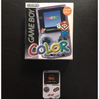 NINTENDO GAMBOY COLOR CLEAR PUPLE BOX  /MARIO LIMITED EDITION