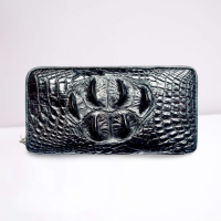 กระเป๋าสตางค์ผู้หญิง Women Clutch หนังจระแท้มากับโหนกจระเข้สวยๆ กระเป๋ามีซิปรอบใบ ใส่ของกระจุกกระจิกและใส่มือถือได้อย่างสบาย