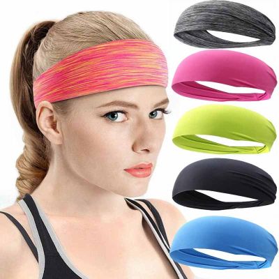 【cw】 OutdoorGym Headband Sport Sweatband Women/Men RunningElastic Headband Hair Band Turban Sweatband Sport Bandana 【hot】
