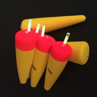 ∋۞❄ 1pc 15g 20g 25g 30g Buoyancy EVA Soft Inline Luminous Lightstick Bobber Float Saltwater Fishing Floats Catfish Bait Fish Tackle