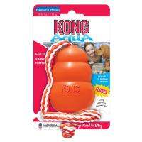 KONG  Aqua  ของเล่นสุนัข ลอยน้ำได้  พร้อมเชือก สีส้ม 2ขนาด สำหรับสุนัขพันธุ์กลาง-ใหญ่(ลอยน้ำได้)