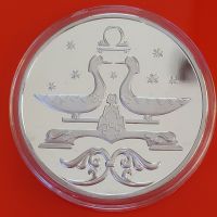 The new US version of the 12 constellation Libra Metal Coin silver plating Commemorative Coin Badge medal for collection Fashion Brooches Pins