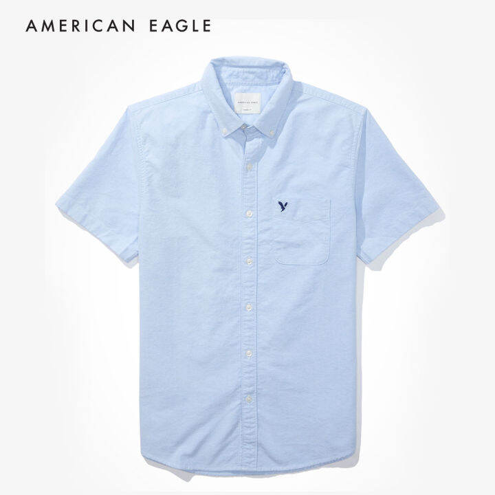 american-eagle-oxford-short-sleeve-button-up-shirt-เสื้อเชิ้ต-ผู้ชาย-อ็อกซ์ฟอร์ด-แขนสั้น-nmsh-015-2105-400