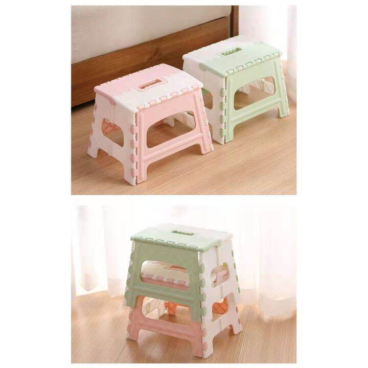 ready-stock-thickened-plastic-folding-stool-chair-childrens-small-bench